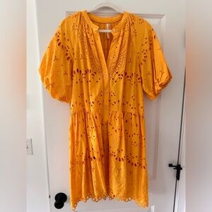 Anthropologie Eyelet mini Dress